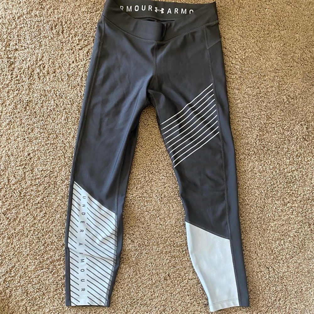 Under Armour heatgear leggings in grey 7/8